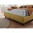 BOXSPRINGBETT 180/200 cm  in Creme, Senfgelb  - Senfgelb/Creme, Design, Textil/Metall (180/200cm) - Johann Jakob