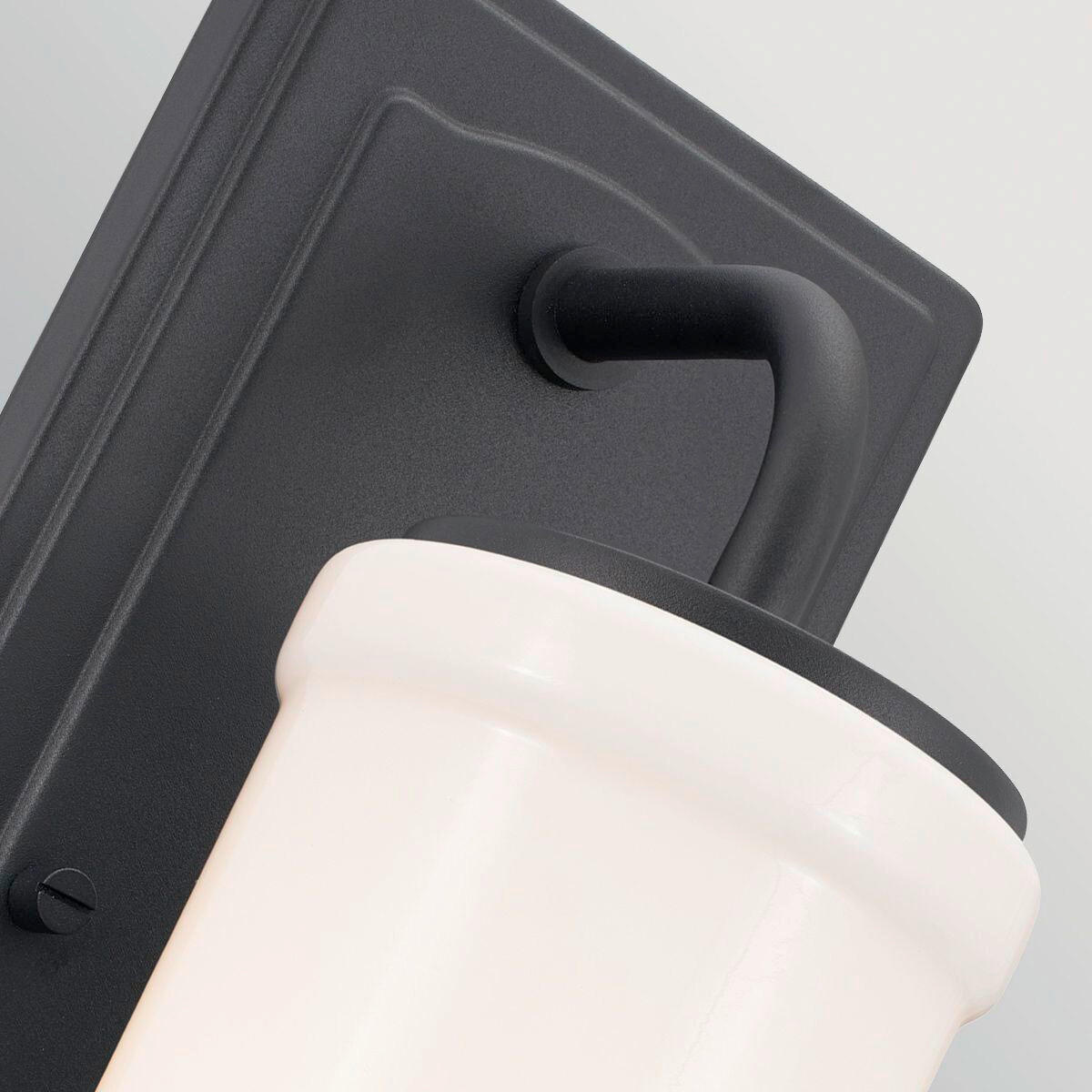 WANDLEUCHTE Kichler 30,5/12,7/15,9 cm  - Schwarz, KONVENTIONELL, Glas/Metall (30,5/12,7/15,9cm) - Elstead Lighting