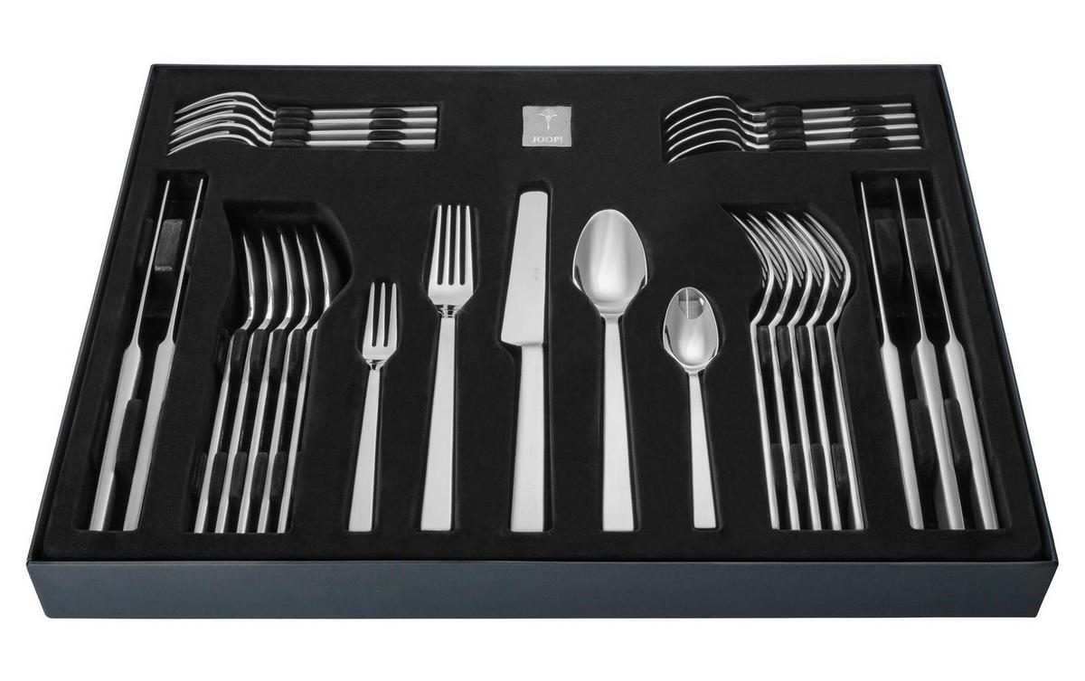 BESTECKSET Dining Glamour 30-teilig Edelstahl  - Silberfarben, Design, Metall (47,1/34,6/4,5cm) - Joop!