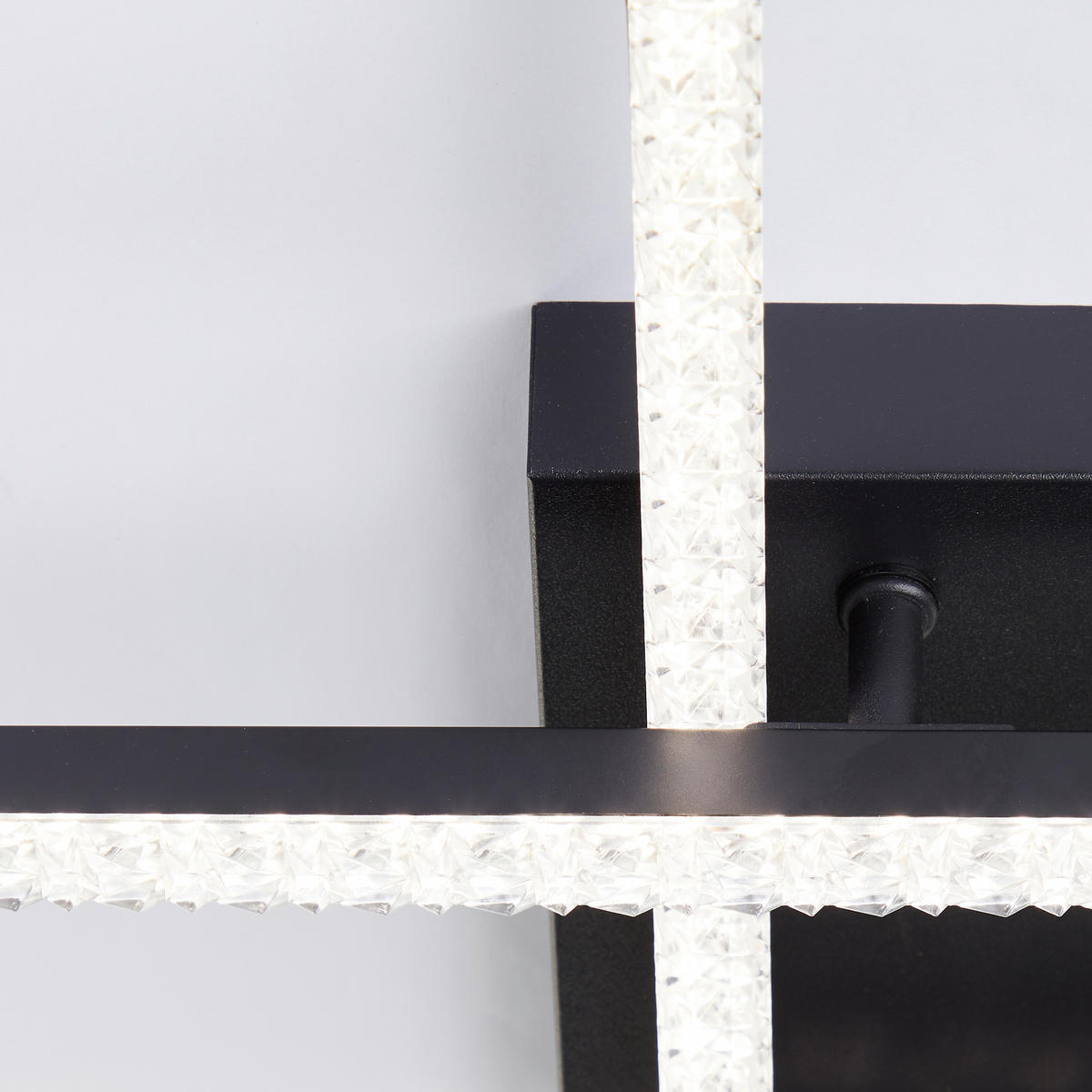 LED-DECKENLEUCHTE    41/41/7,7 cm  - Schwarz, Design, Kunststoff/Metall (41/41/7,7cm) - Brilliant