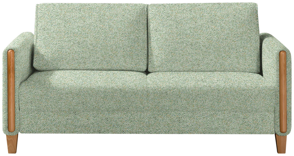 SCHLAFSOFA Webstoff Buchefarben, Hellgrün  - Buchefarben/Hellgrün, Design, Holz/Textil (174/88/104cm) - Niels Andersson