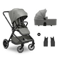 KOMBIKINDERWAGEN  Move N Care Set  Dark Grey  - Schwarz/Grau, Basics, Kunststoff/Textil (61/105/100cm) - Hauck