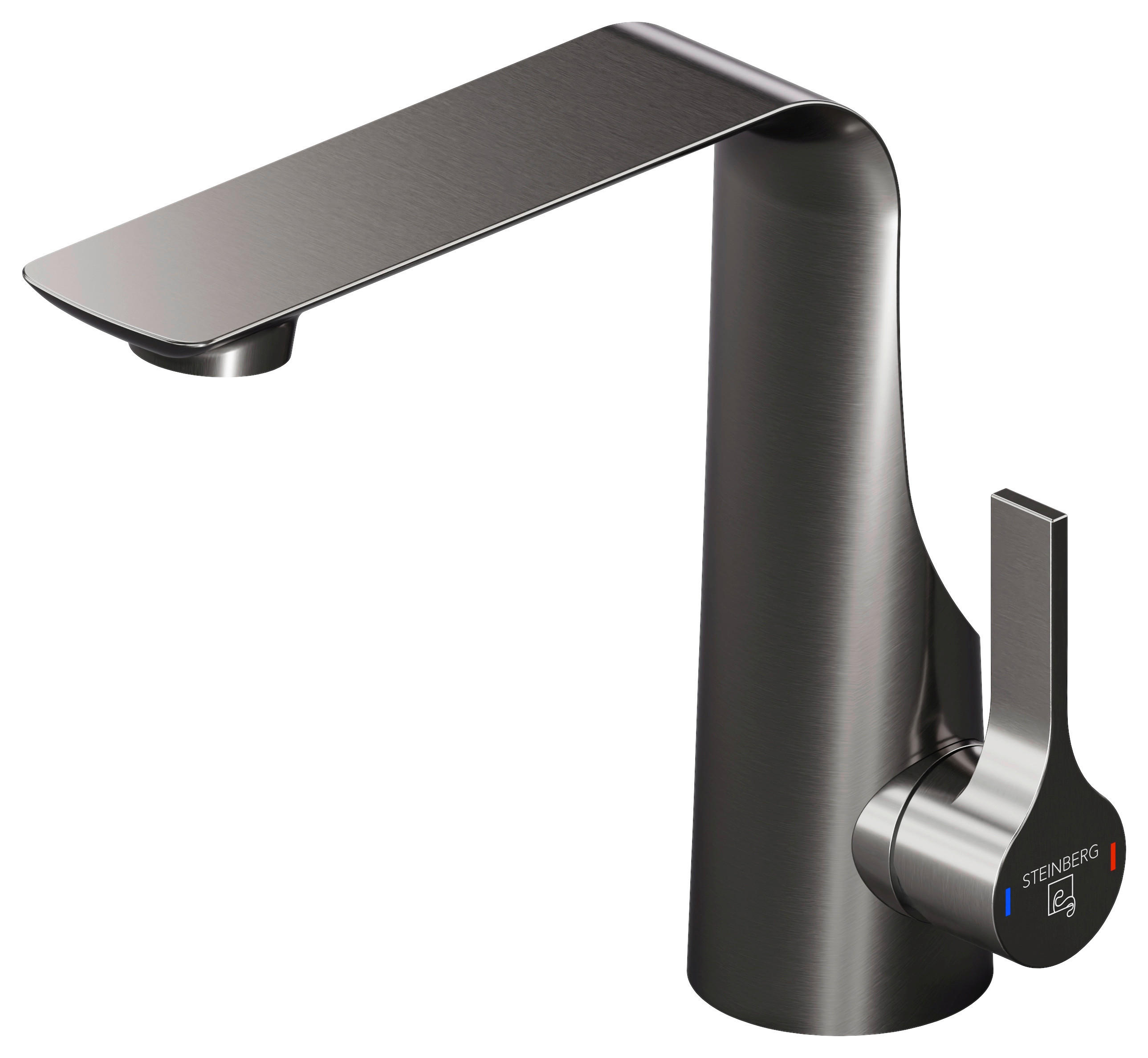 XXXLutz Waschtischarmatur Steinberg Serie 290 Dunkelgrau 5.2x18.5x20.5 cm