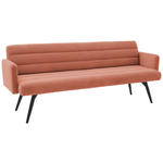 SITZBANK 216/86/68 cm Cord Rostfarben Metall  - Rostfarben/Schwarz, Design, Textil/Metall (216/86/68cm) - Dieter Knoll