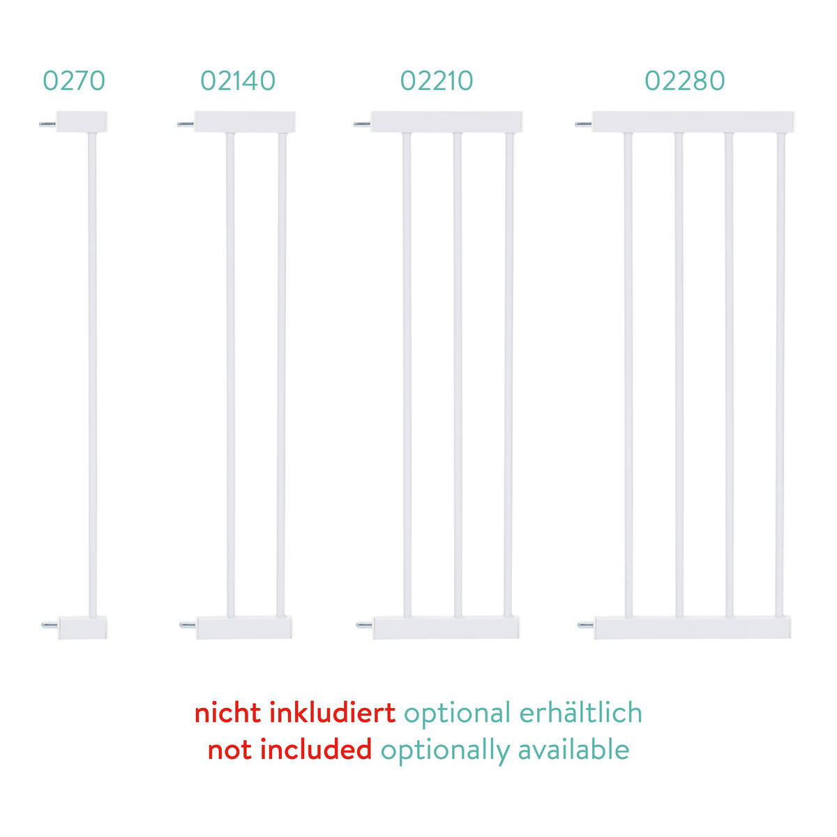 TÜRSCHUTZGITTER 75-82/76 cm  - Weiß, Trend, Kunststoff/Metall (75-82/76cm) - My Baby Lou