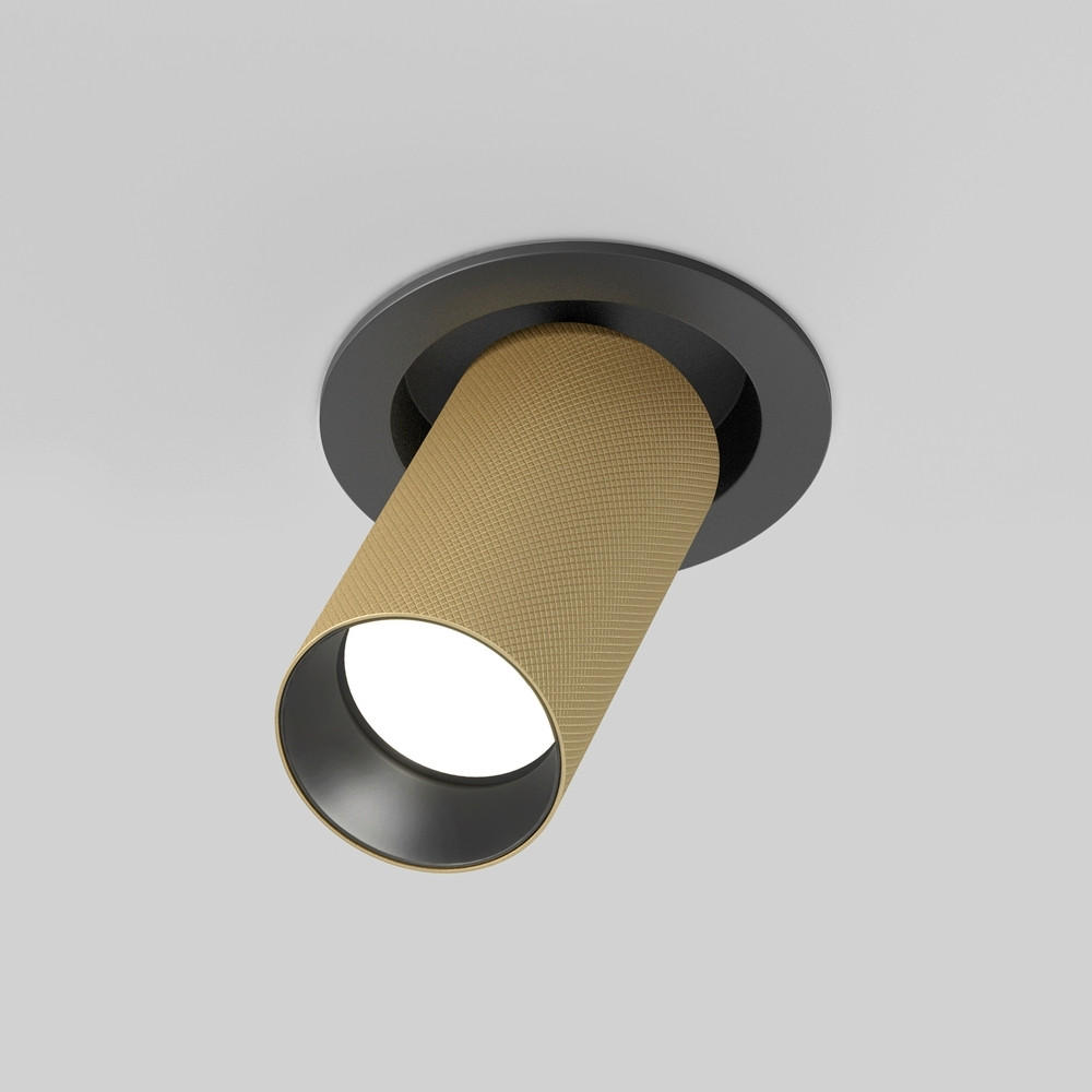 DECKENLEUCHTE  5,4/14,1 cm    - Goldfarben/Schwarz, Modern, Metall (5,4/14,1cm) - MAYTONI