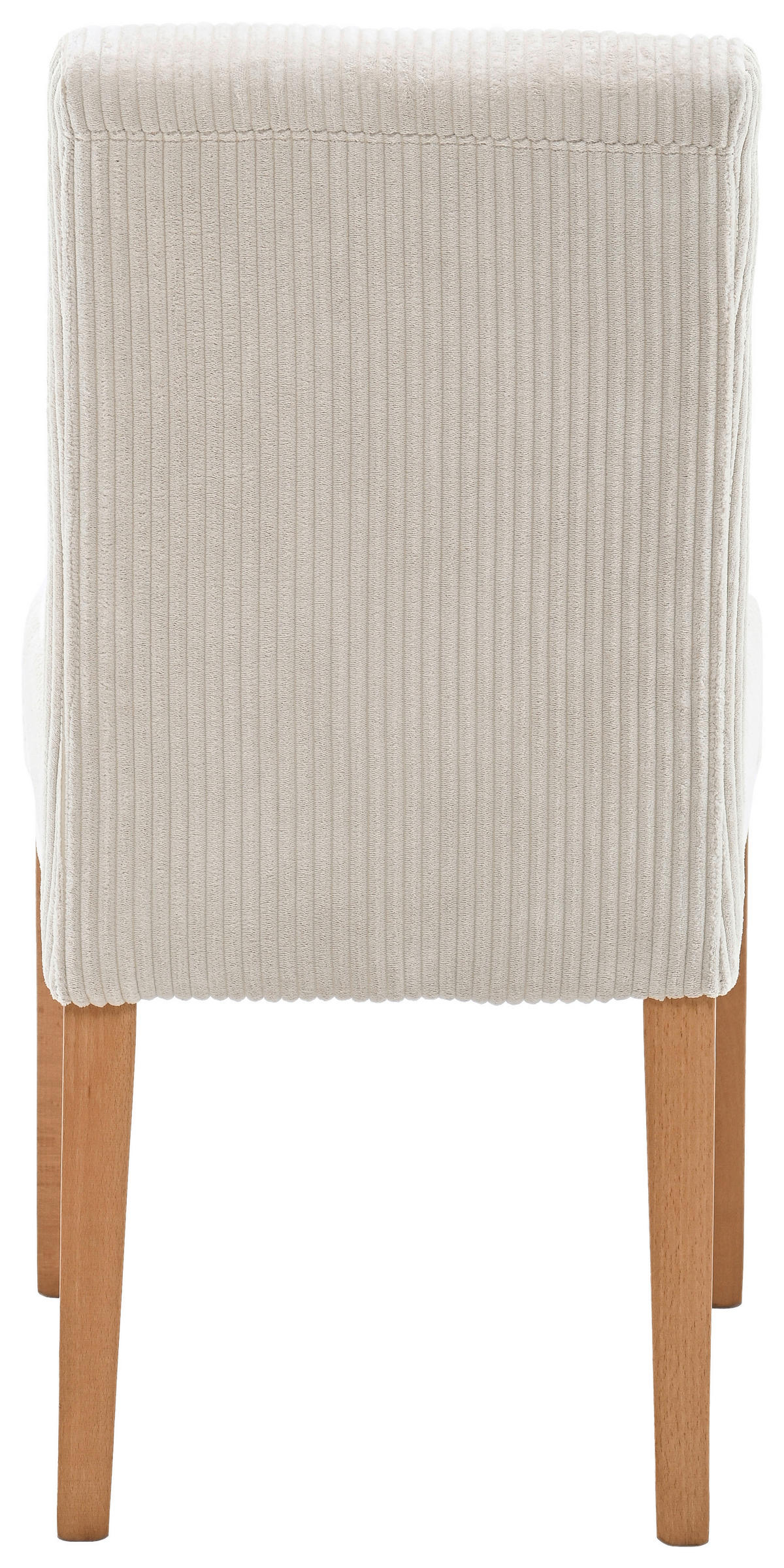 STUHL Cord Beige, Buchefarben Buche massiv  - Beige/Buchefarben, KONVENTIONELL, Holz/Textil (46,5/91/65cm) - home24
