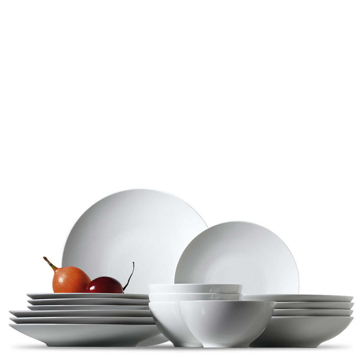 KOMBISERVICE Weiß Loft 16-teilig 4 Personen  - Weiß, Basics, Keramik (33,7/30/38,5cm) - Thomas
