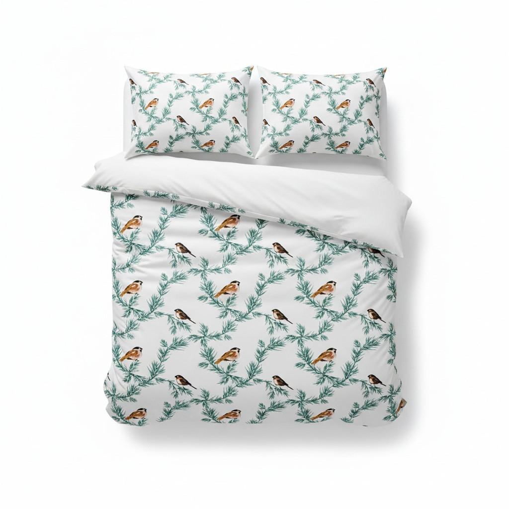 BETTWÄSCHE 155/220 cm  - Braun/Weiß, Basics, Textil (155/220cm)