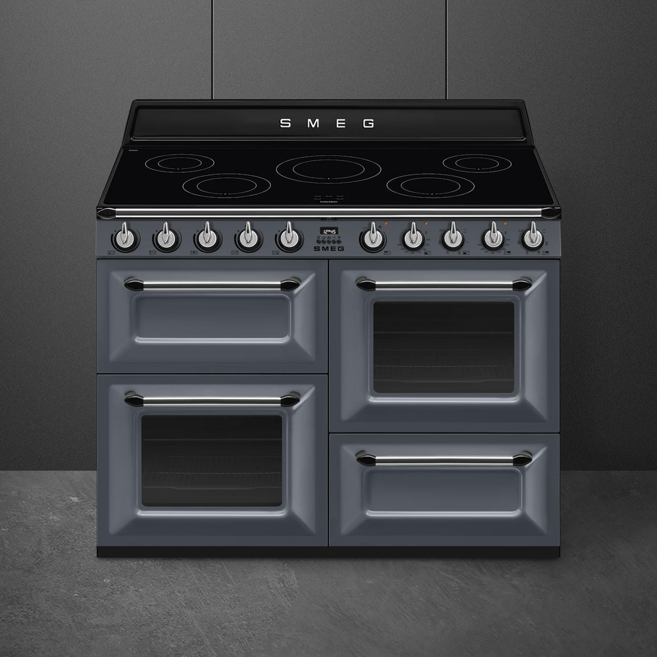 HERD TR4110IGR2  - Schieferfarben/Grau, Basics, Glas/Metall (110/90/60cm) - SMEG