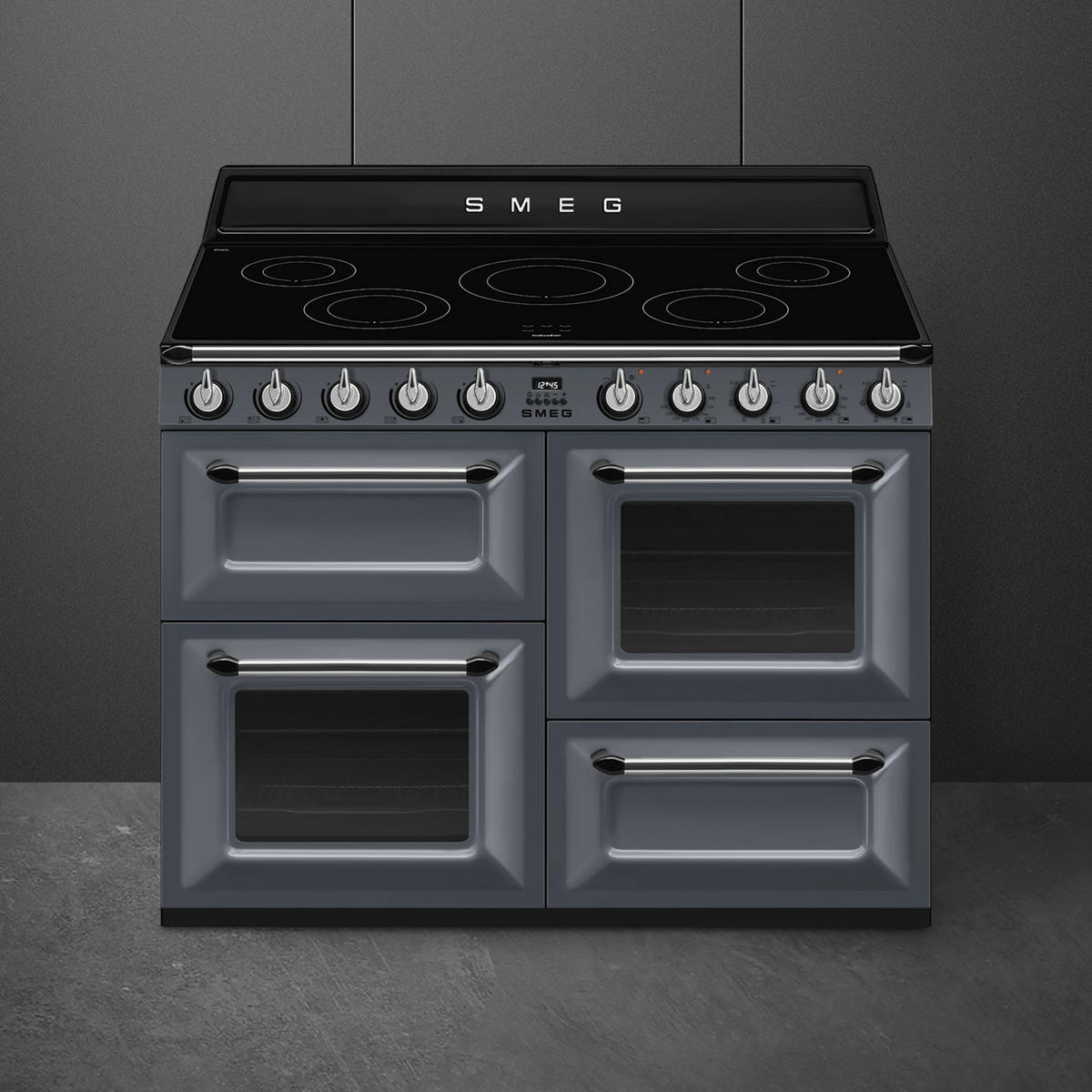 HERD TR4110IGR2  - Schieferfarben/Grau, Basics, Glas/Metall (110/90/60cm) - SMEG