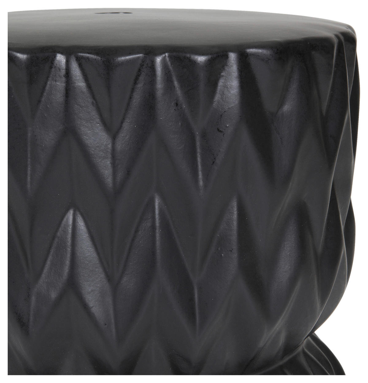 BEISTELLTISCH 34/34/45 cm Schwarz rund  - Schwarz, Design, Keramik (34/34/45cm) - Carryhome