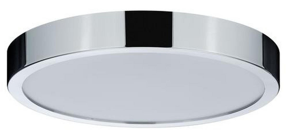 BADEZIMMER-DECKENLEUCHTE Aviar 30/6,2 cm   - Chromfarben, Design, Kunststoff (30/6,2cm) - Paulmann
