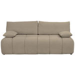 BOXSPRINGSOFA in Chenille Beige  - Beige/Schwarz, MODERN, Kunststoff/Textil (210/72/105cm) - Cantus
