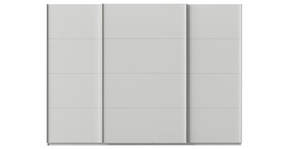 SCHWEBETÜRENSCHRANK  in Seidengrau  - Seidengrau/Alufarben, KONVENTIONELL, Holzwerkstoff/Metall (315/229/62cm) - Xora