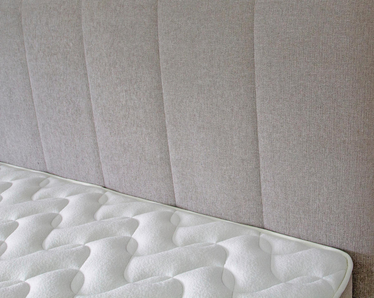 POSTELJA Z VZMETNICO   x  , leseni material  - črna, Moderno, leseni material (180/200cm) - Hespo