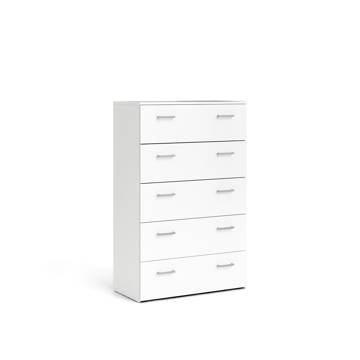 COMODĂ 74,1/114,7/36 cm  - argintiu/alb, Design, plastic/material pe bază de lemn (74,1/114,7/36cm) - Livetastic