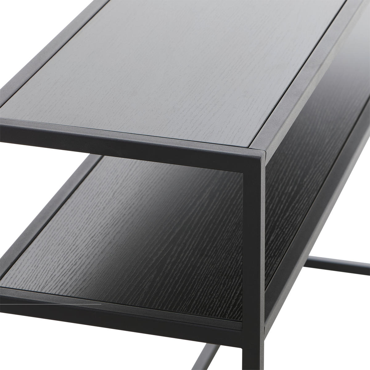KONSOLENTISCH Schwarz  - Schwarz, Design, Holzwerkstoff/Metall (110/30/70cm) - MID.YOU