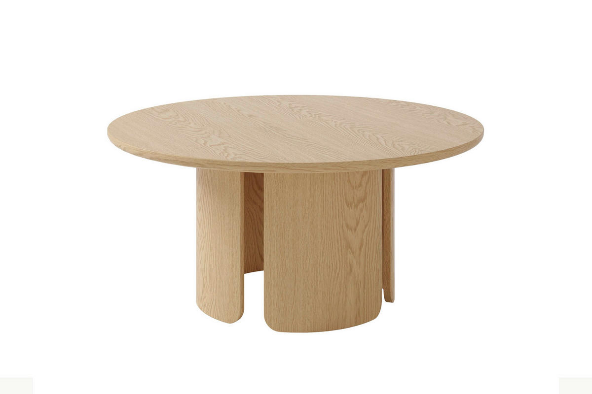 COUCHTISCH 80/80/41 cm Holzwerkstoff einfacher Aufbau, 2 in 1 Gestell  - Eiche Bianco, Modern, Holzwerkstoff (80/80/41cm) - Schöner Wohnen