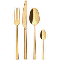 BESTECKSET  24-teilig  - Goldfarben, Basics, Metall - Sambonet