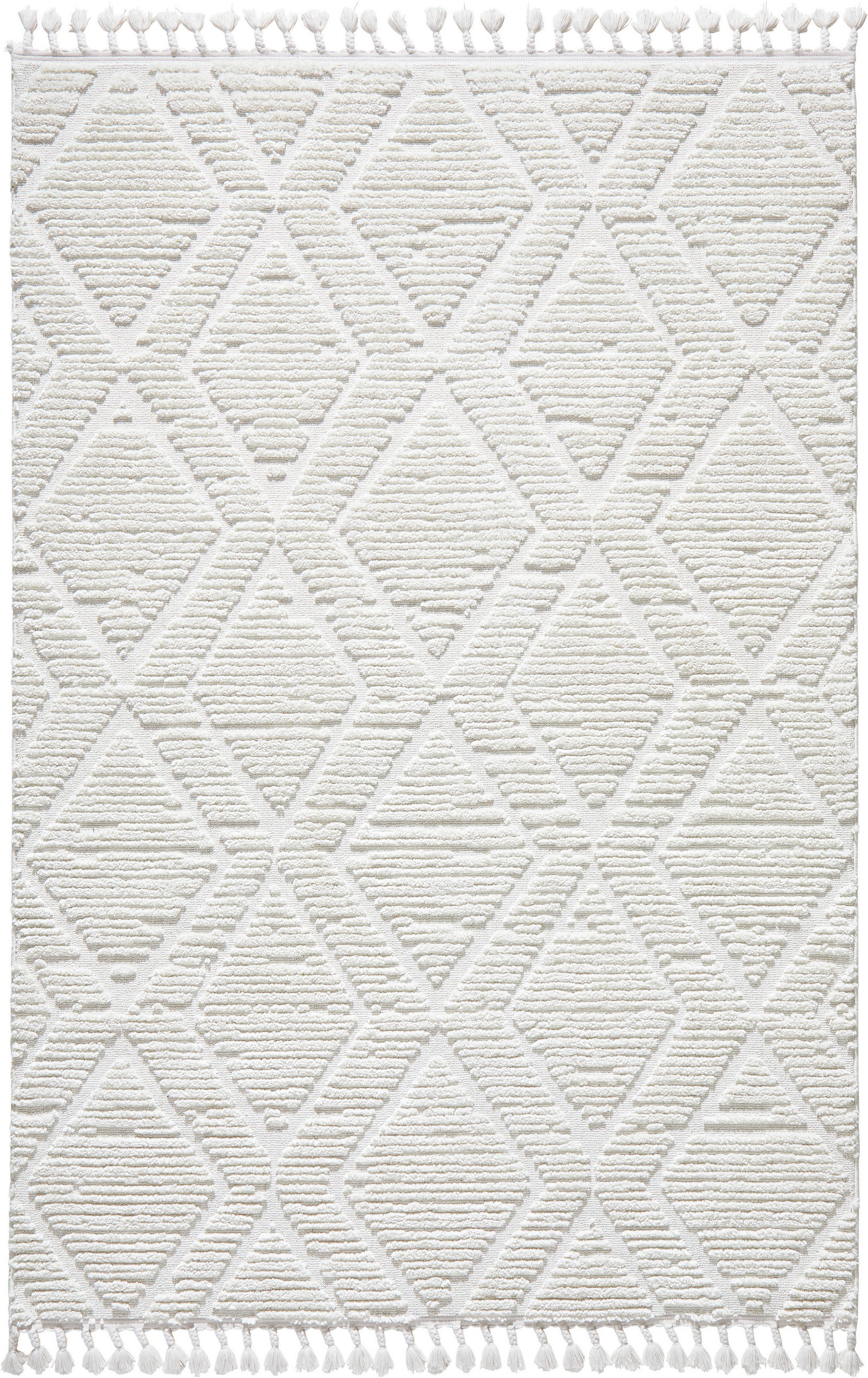 TKANÝ KOBEREC, 80/150 cm, bílá - bílá, Konvenční, textil (80/150cm) - Novel