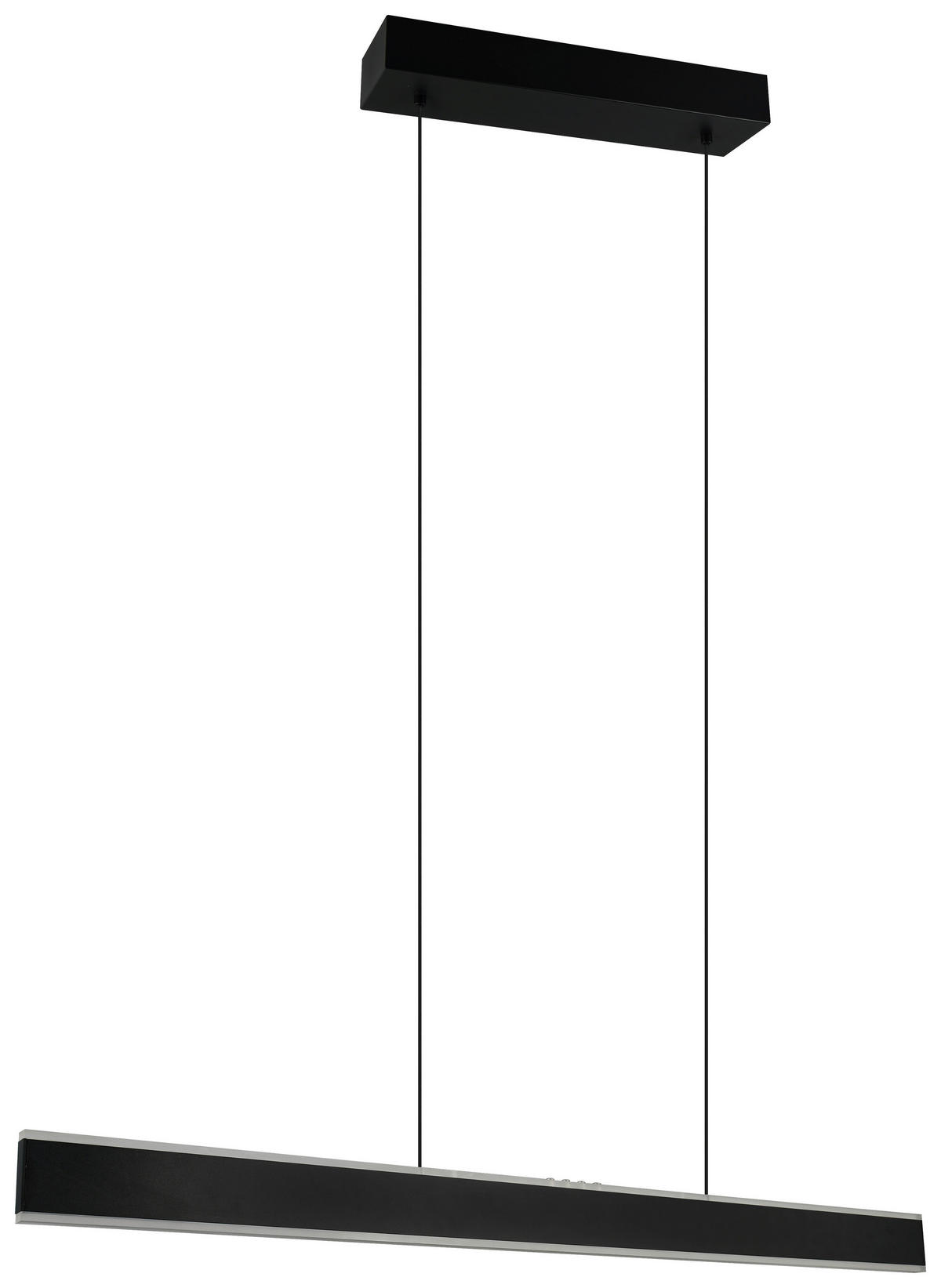 LED-HÄNGELEUCHTE Croom 120/10/60-180 cm   - Schwarz/Weiß, Design, Kunststoff/Metall (120/10/60-180cm) - Trio Leuchten