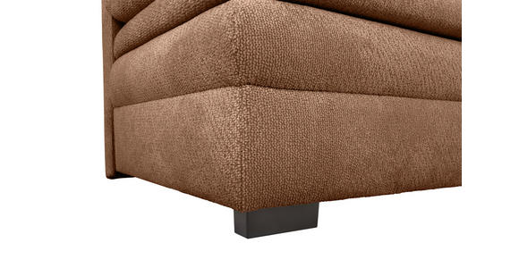 SCHLAFSOFA  in Struktur Rostfarben  - Rostfarben/Schwarz, KONVENTIONELL, Kunststoff/Textil (195/93/83cm) - Carryhome