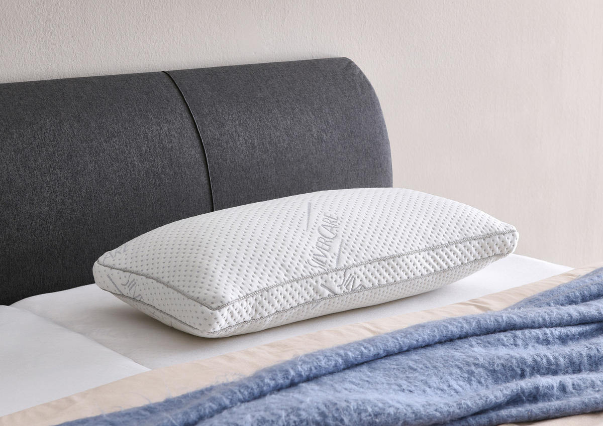 VANKÚŠ POD HLAVU, 80/40 cm - biela, Basics, textil (80/40cm) - Boxxx