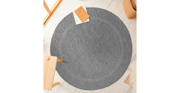 FLACHWEBETEPPICH 200/200 cm Relax Grau - Grau, Basics, Textil (200/200cm) - Novel