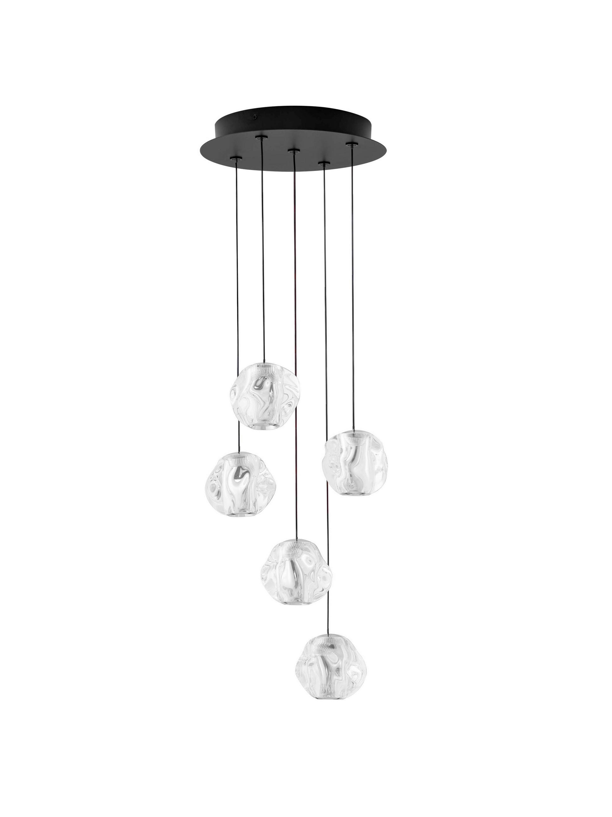 LED-PENDELLEUCHTE Ifos 30/150 cm  - Schwarz, Design, Metall (30/150cm)