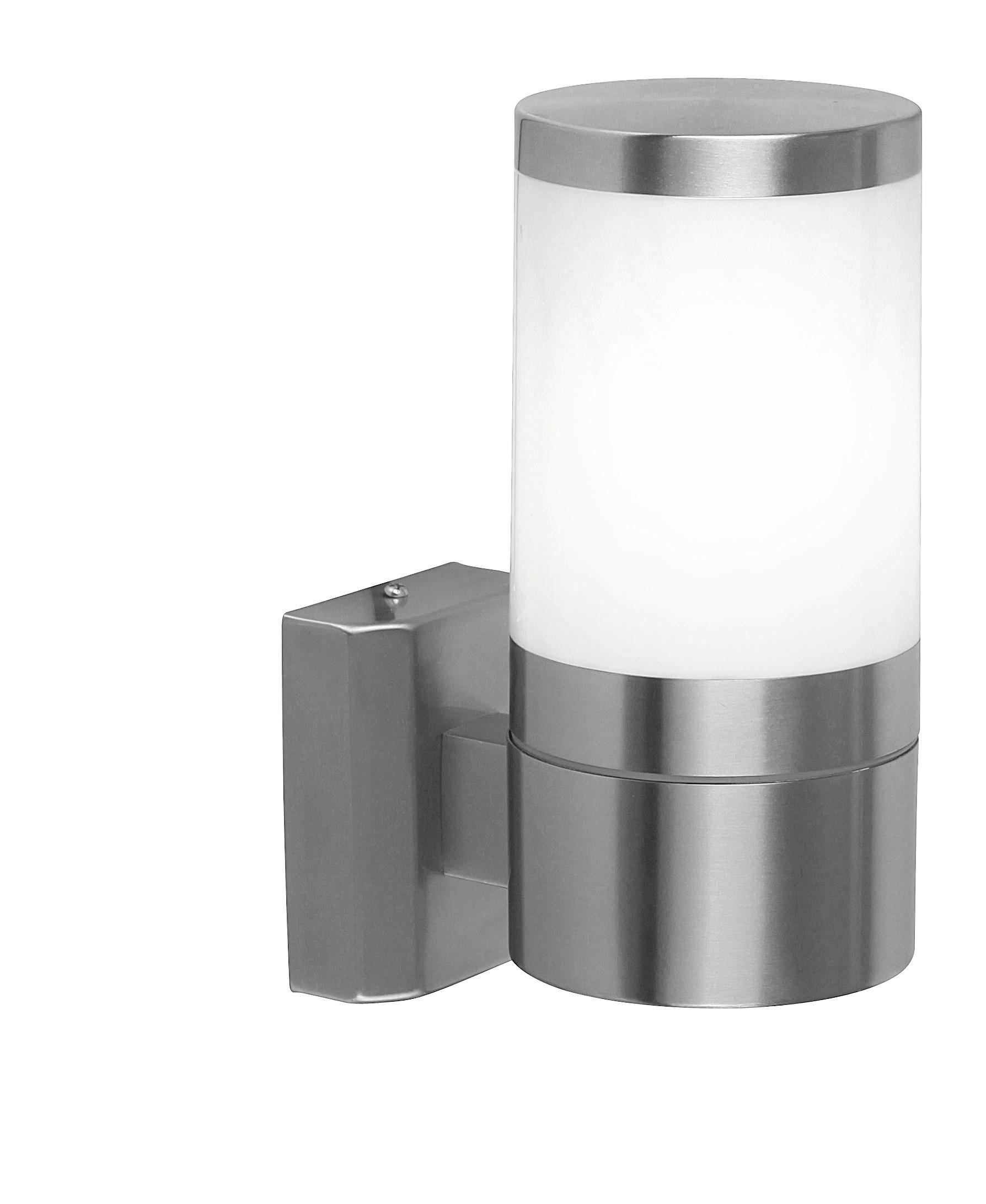 Außenleuchte Xeloo 60 Watt Edelstahl, Wandmontage