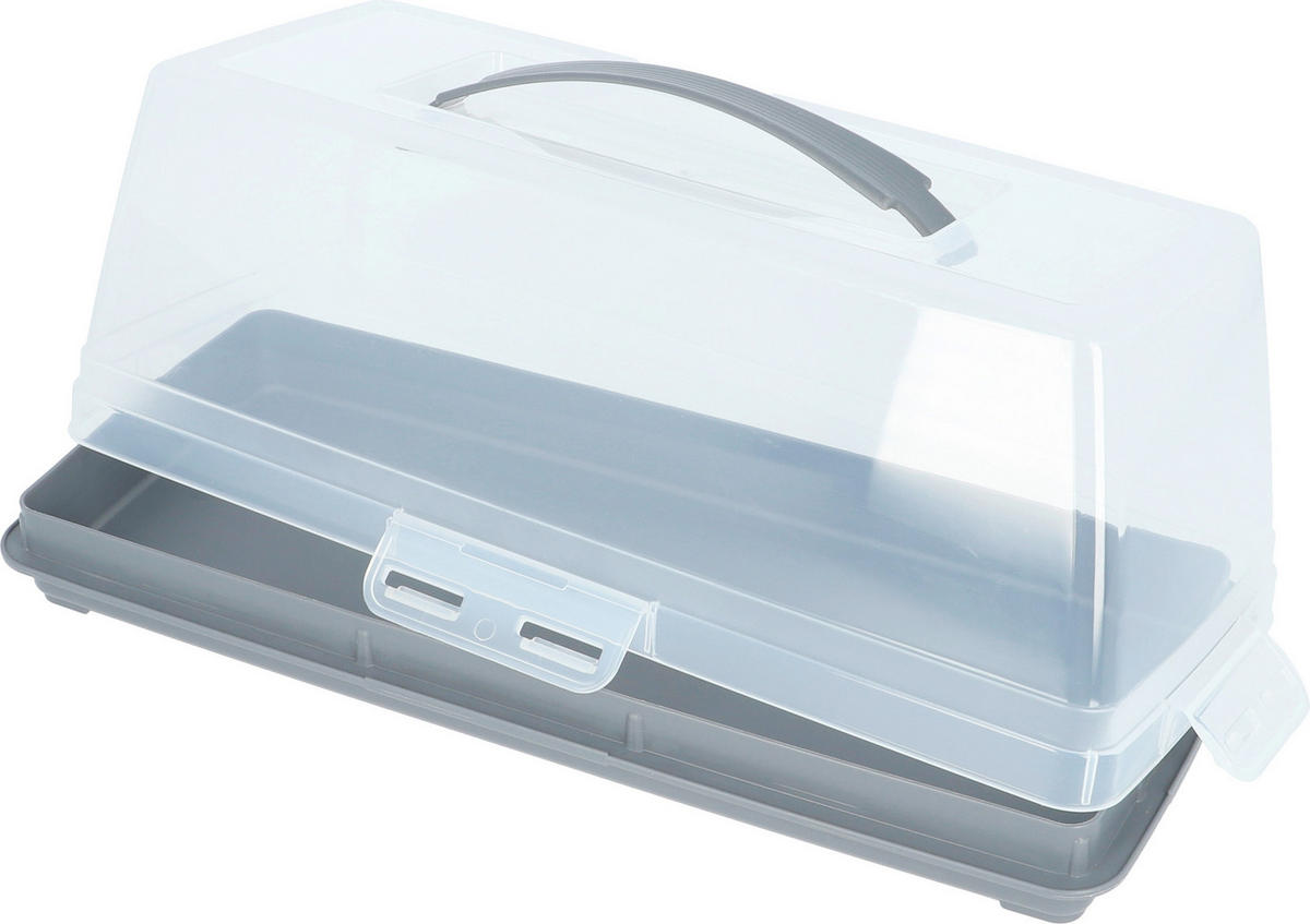 KUCHENTRANSPORTBOX - Transparent/Grau, KONVENTIONELL, Kunststoff (17/14/37,5cm) - Birkmann