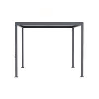 PERGOLA 371/265/296 cm Aluminium  - Anthrazit, Basics, Metall (371/265/296cm) - Gardenson