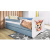 KINDER-/JUNIORBETT - Blau/Birkefarben, MODERN, Holz/Holzwerkstoff (80/160cm) - MID.YOU