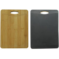 SCHNEIDEBRETT Holz, Kunststoff Akazie  - Schwarz/Naturfarben, Basics, Holz/Kunststoff (33/23/1,8cm) - Homeware Profession.