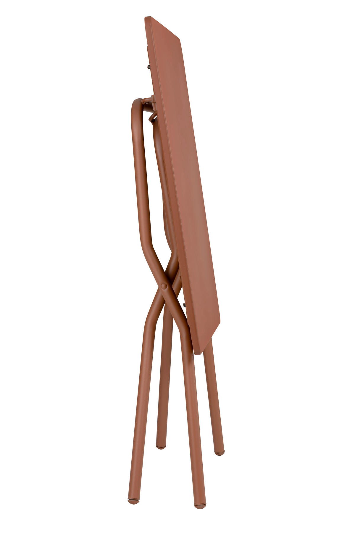 GARTENKLAPPTISCH 70/64/73 cm Metall rechteckig  - Rot, Basics, Metall (70/64/73cm) - Lafuma Mobilier
