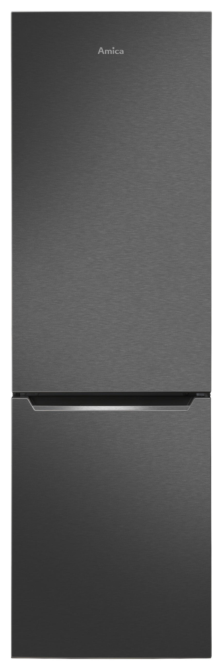 KÜHL-GEFRIER-KOMBINATION KGCL387150S  - Schwarz, Basics, Metall (54/176,0/55,0cm) - Amica