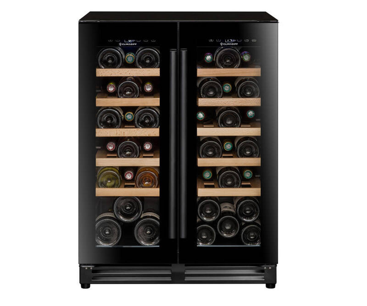 WEINKÜHLSCHRANK CBU40D1B  - Basics, Glas/Holz (59,5/82,0/57,5cm)