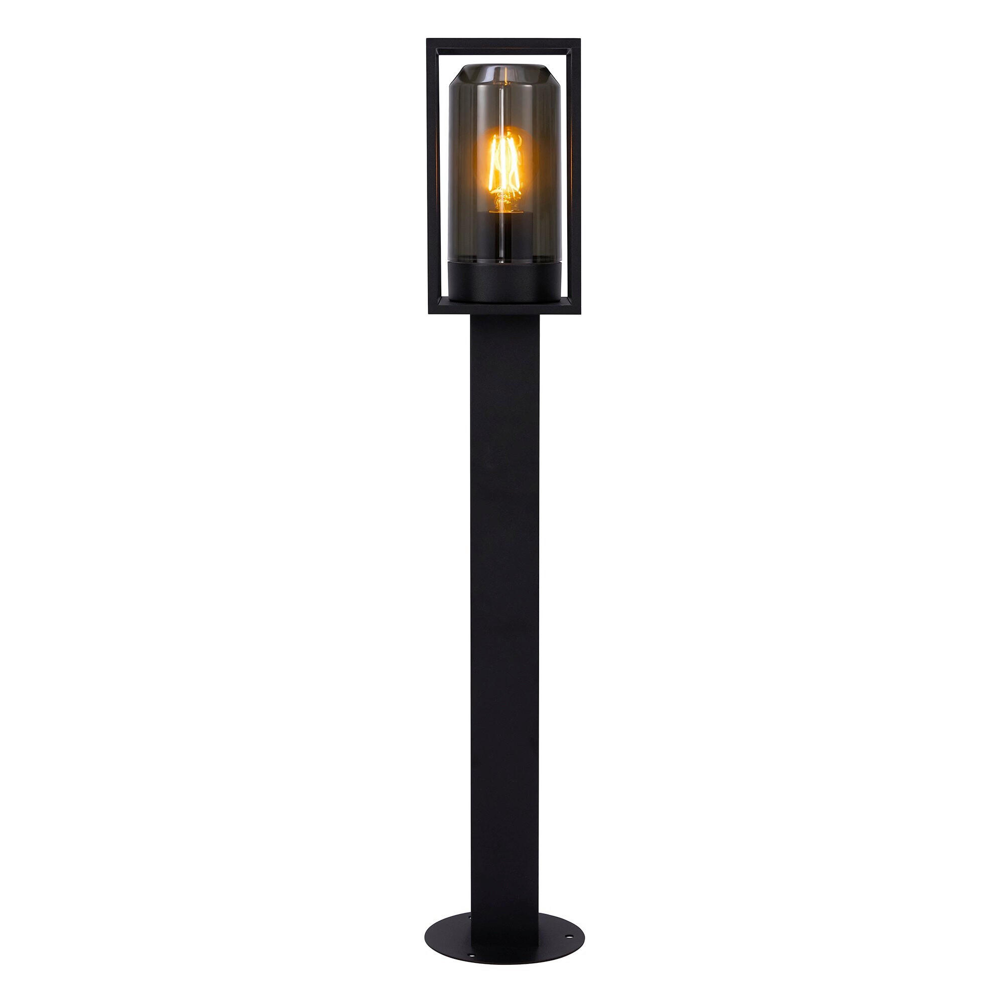 SOCKELLEUCHTE Griffin 14,5/14,5/80 cm  - Schwarz, Design, Metall (14,5/14,5/80cm) - Nordlux