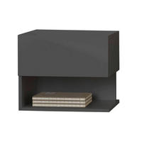 NACHTTISCH 44/37/40 cm  in Anthrazit  - Anthrazit, MODERN, Holzwerkstoff (44/37/40cm) - MID.YOU