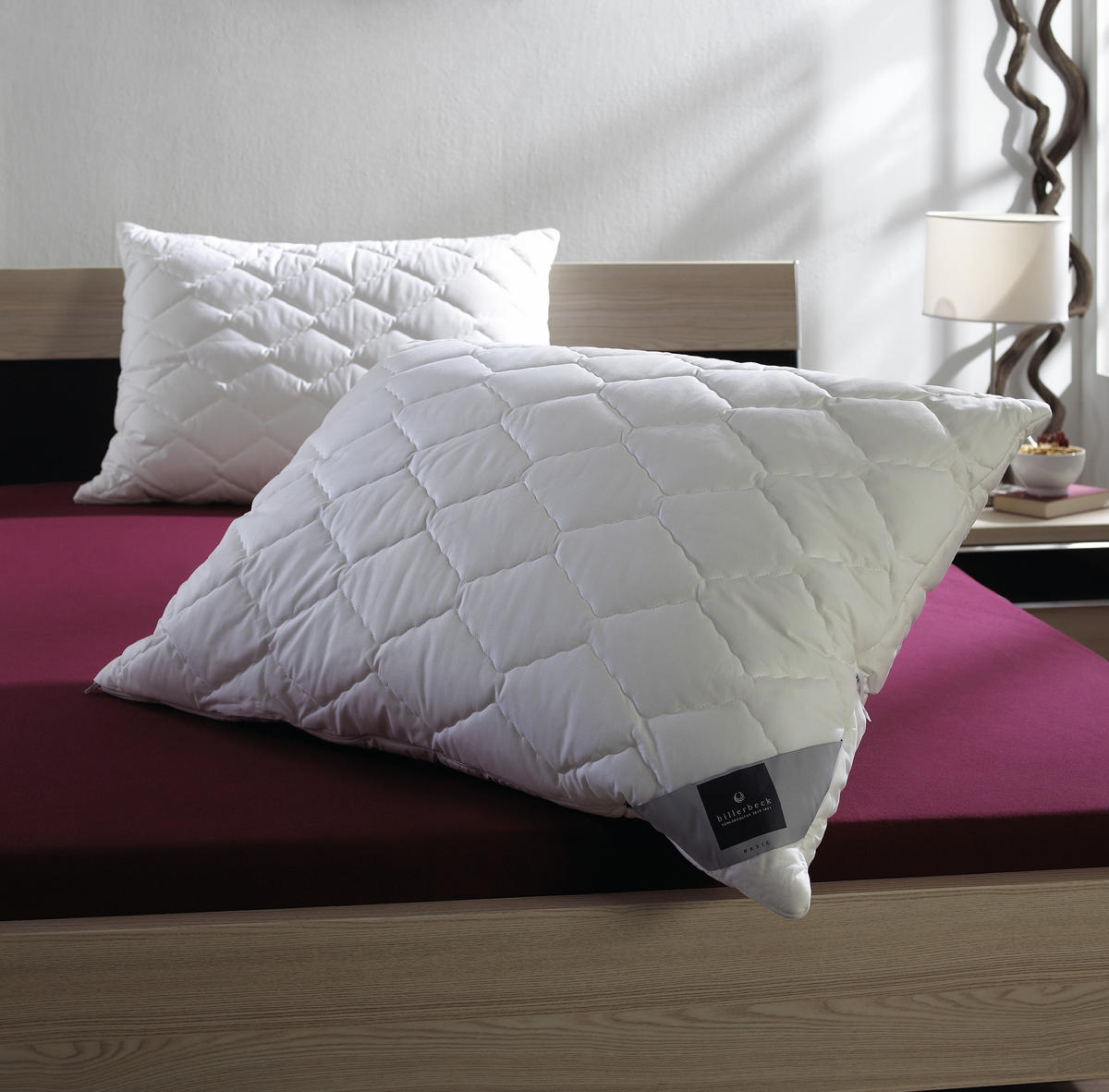 POLŠTÁŘ POD HLAVU, 70/90 cm - bílá, Basics, textil (70/90cm) - Billerbeck