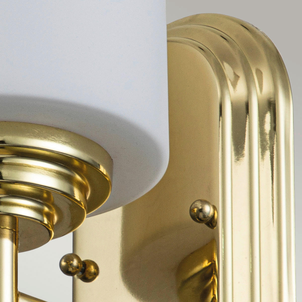 BADEZIMMER-WANDLEUCHTE - Messingfarben, KONVENTIONELL, Glas/Metall (38.1/39.7 /42.2cm) - Elstead Lighting