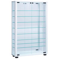 VITRINE in Weiss  - Weiss, Modern, Glas/Holzwerkstoff (59/91,3/18cm) - MID.YOU