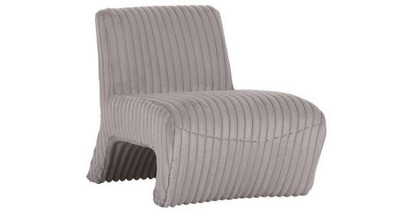 SESSEL in Cord Grau - Schwarz/Grau, KONVENTIONELL, Kunststoff/Textil (68/72/89cm) - Carryhome