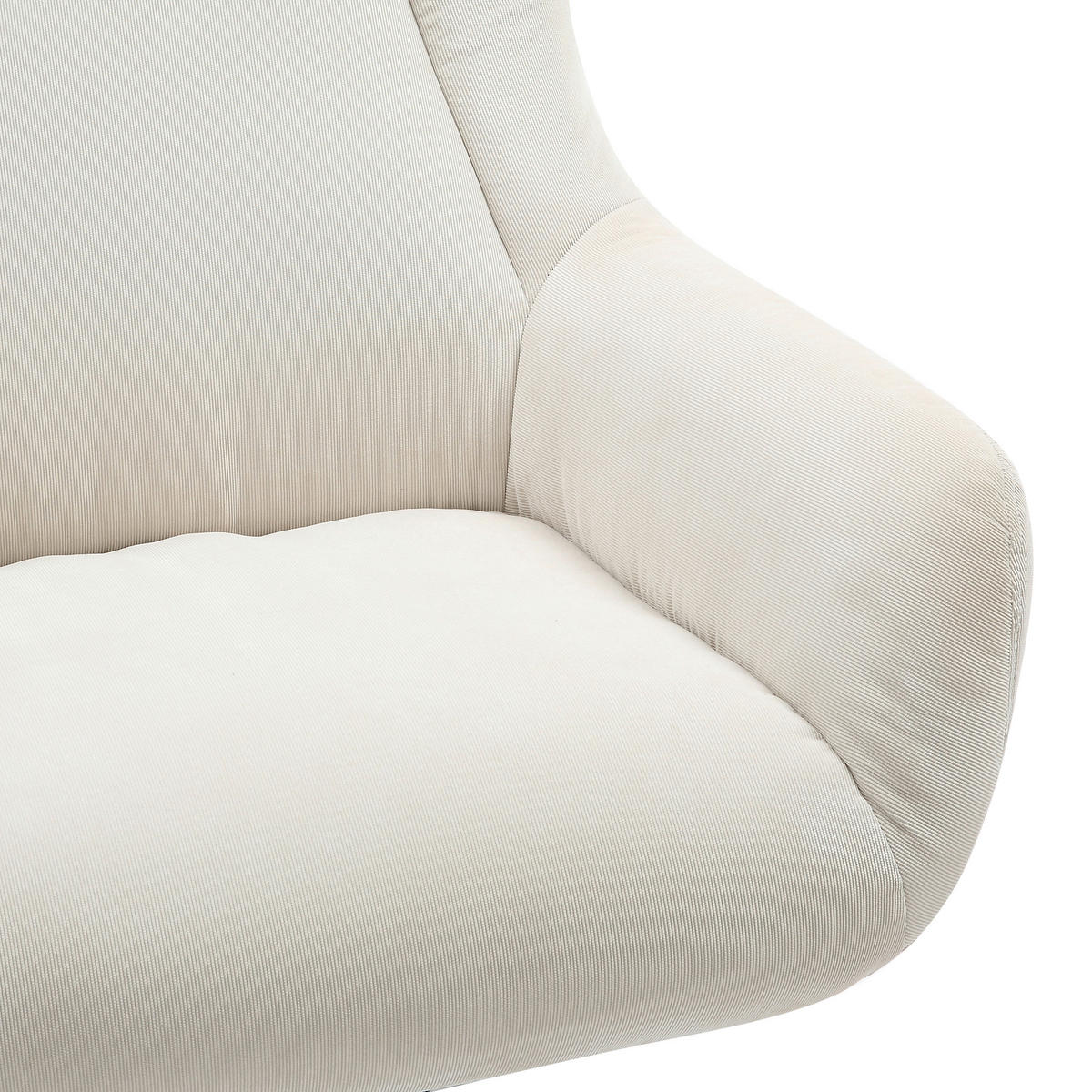SESSELSET in Cord Beige  - Beige/Schwarz, MODERN, Textil/Metall (82/106/85cm) - Livetastic