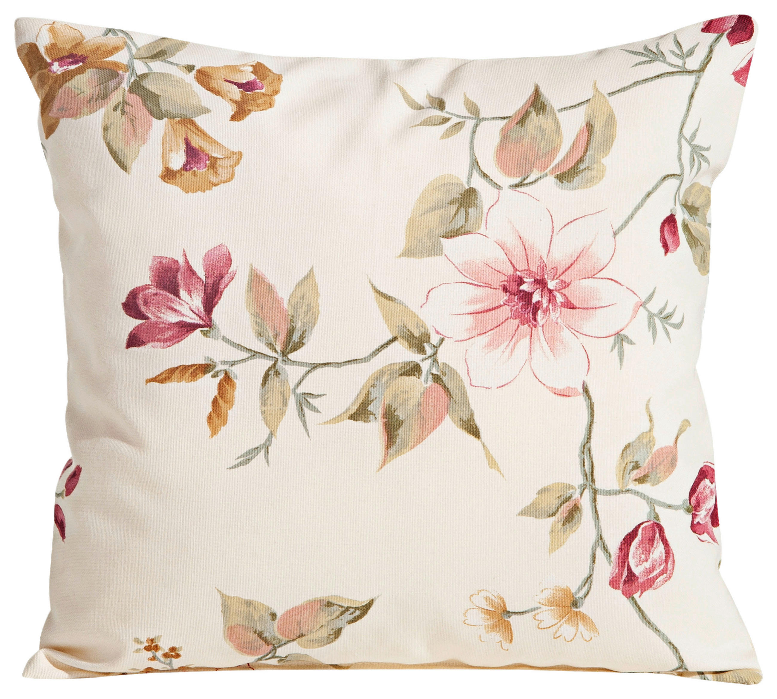 ZIERKISSEN  40/40 cm   - Weiss/Rot, Design, Textil (40/40cm) - Max Winzer