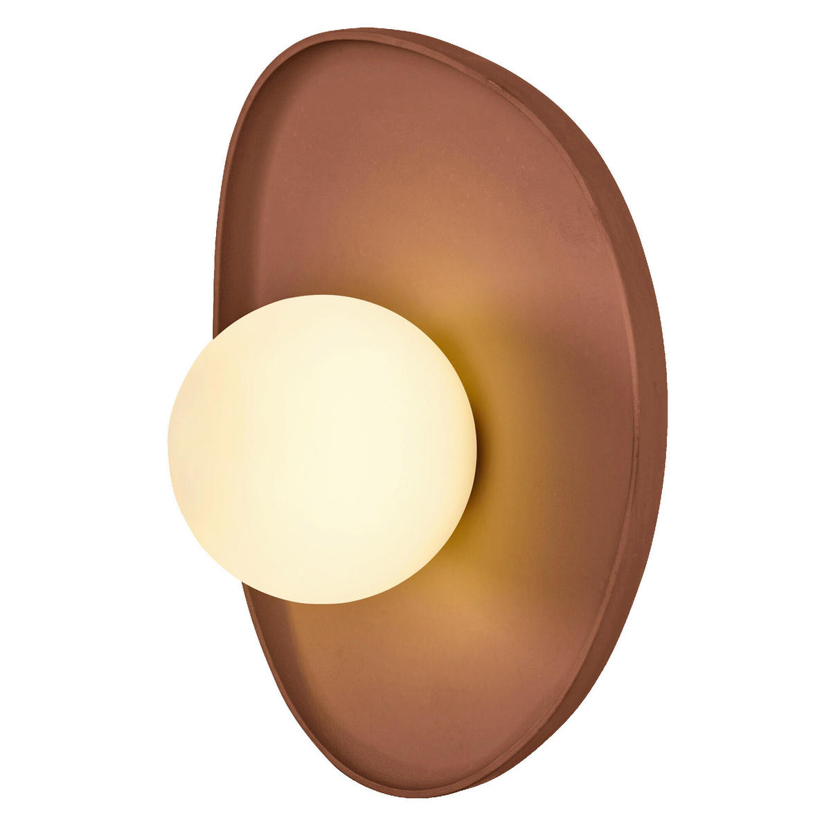 WANDLEUCHTE 50/38,5/15,5 cm   - Braun, Natur, Glas/Stein (50/38,5/15,5cm) - Ledvance