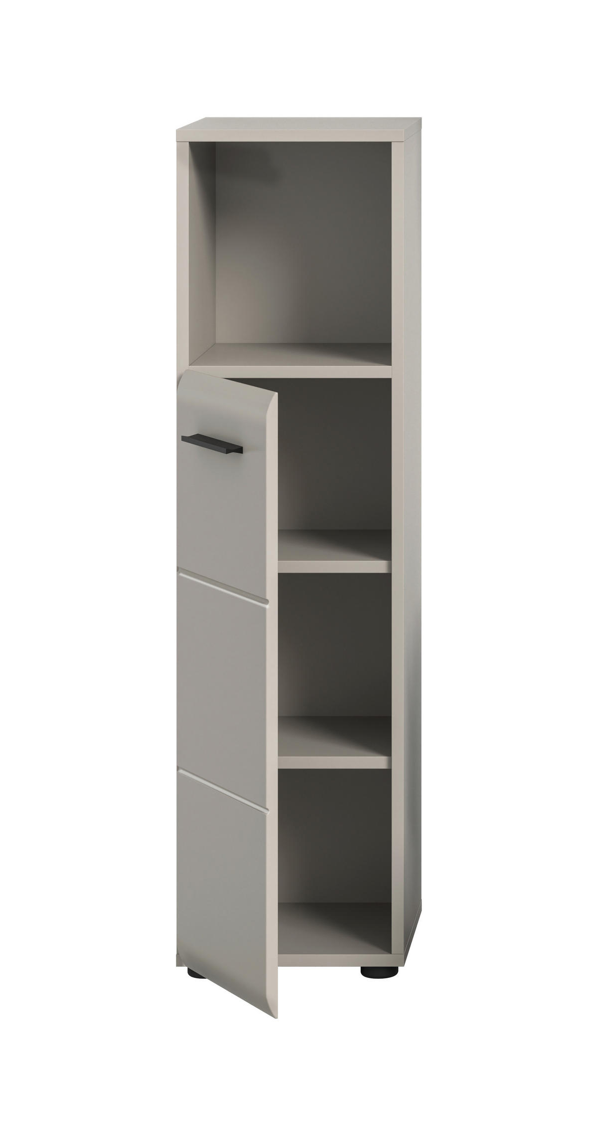 MIDISCHRANK 30/110/30 cm  - Kaschmir/Schwarz, Trend, Holzwerkstoff/Kunststoff (30/110/30cm) - MID.YOU