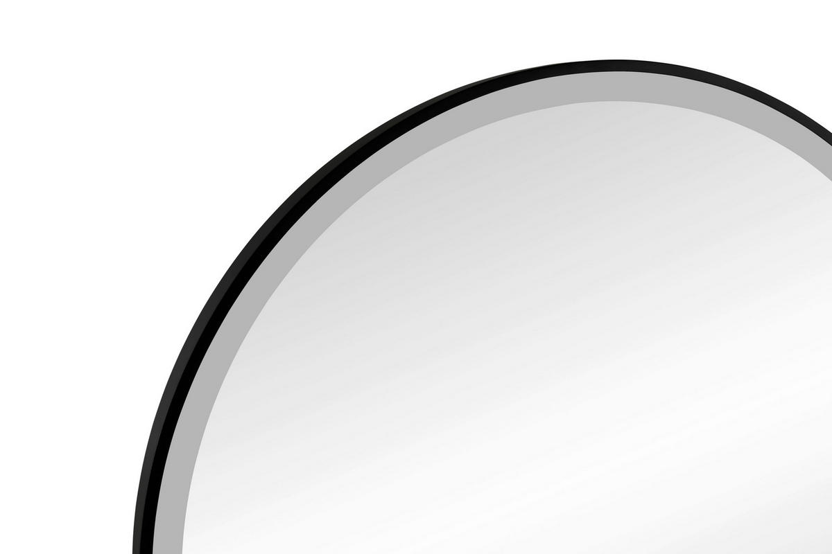 LEUCHTSPIEGEL 60/60/4 cm  - Schwarz, Trend, Glas/Metall (60/60/4cm) - Boxxx