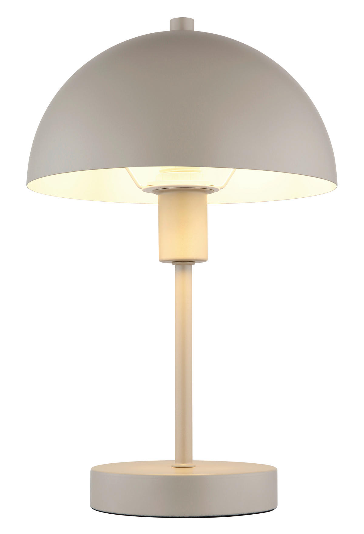 STOLNÍ LAMPA, E14, 20 cm - průhledné/pískové barvy, Design, kov/plast (20cm) - Globo